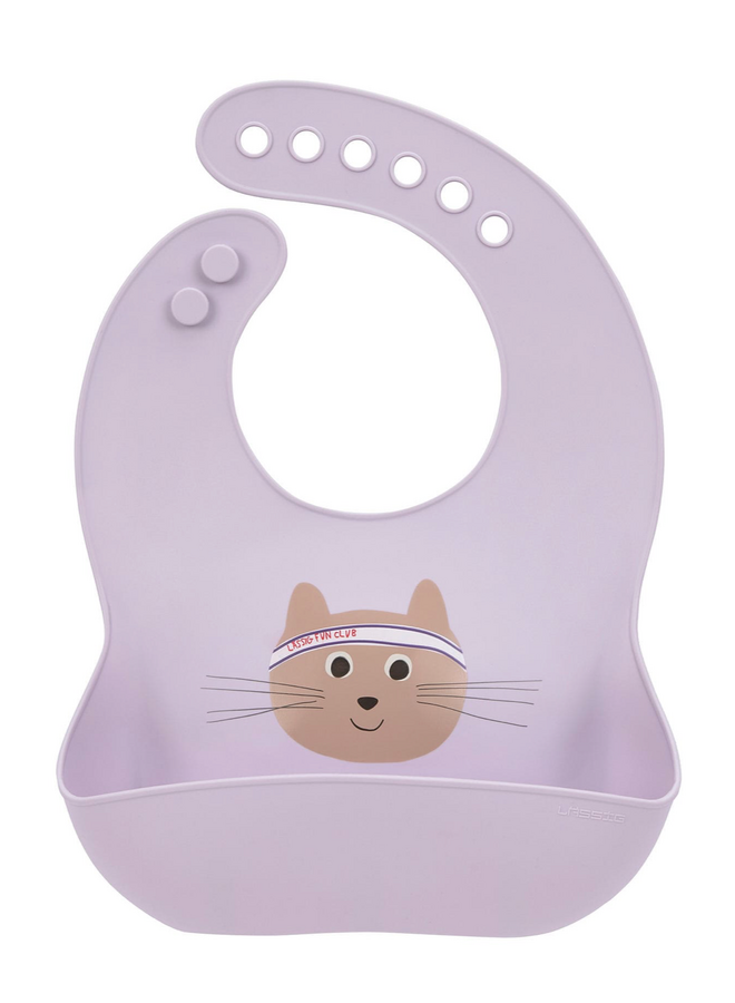 Lässig - Silicone Bib Tiny Team Cat