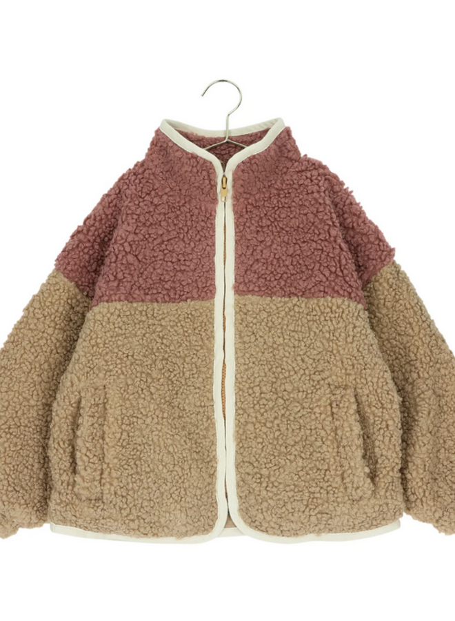 Elle and Rapha - Little teddy MOON jacket cranberry
