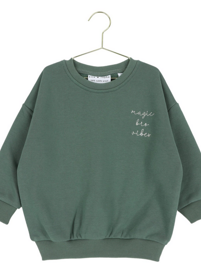 Elle and Rapha - Sweater BRO pine green (loose fit)
