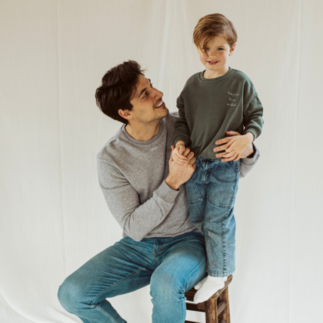 Elle and Rapha - Sweater BRO pine green (loose fit)