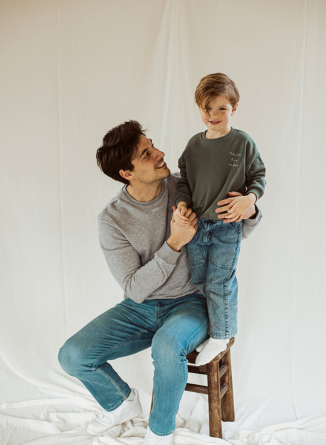 Elle and Rapha - Sweater BRO pine green (loose fit)