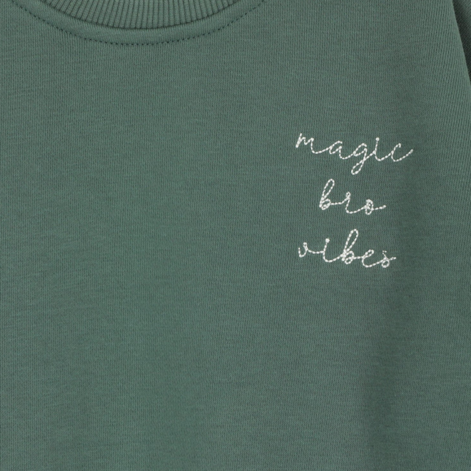 Elle and Rapha - Sweater BRO pine green (loose fit)