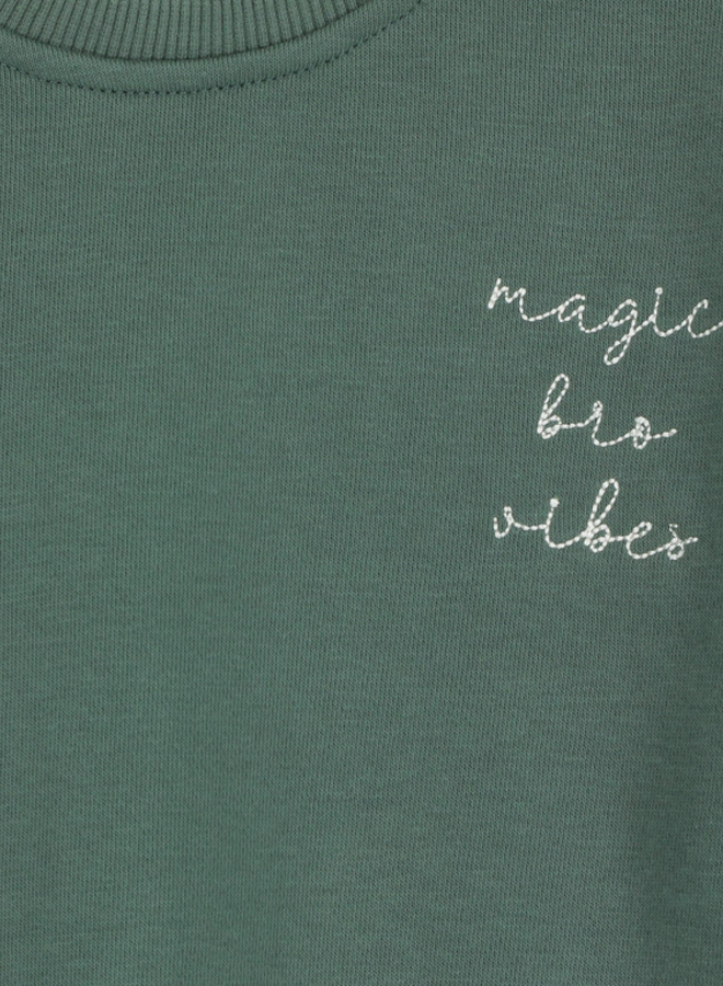 Elle and Rapha - Sweater BRO pine green (loose fit)