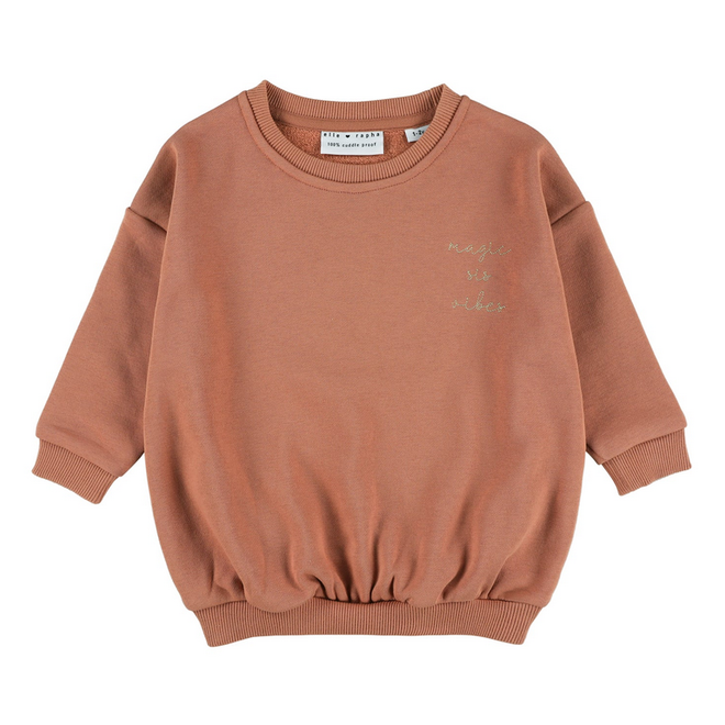 Elle and Rapha - Sweater SIS brick dust (loose fit)