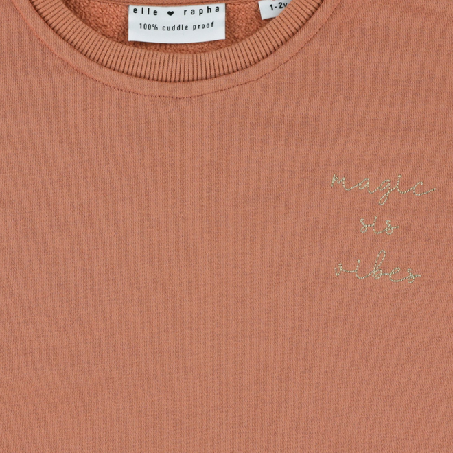 Elle and Rapha - Sweater SIS brick dust (loose fit)