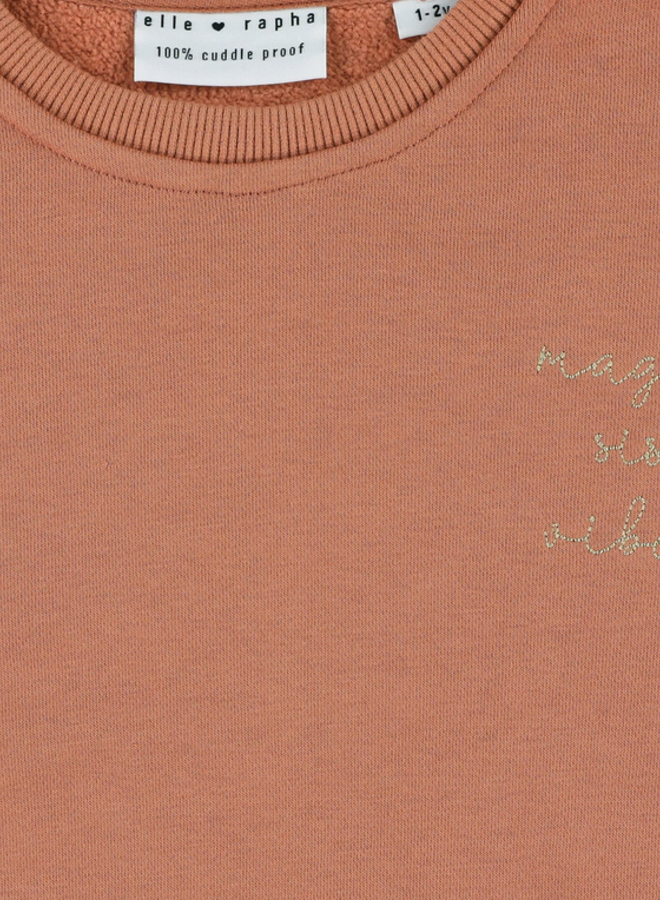 Elle and Rapha - Sweater SIS brick dust (loose fit)