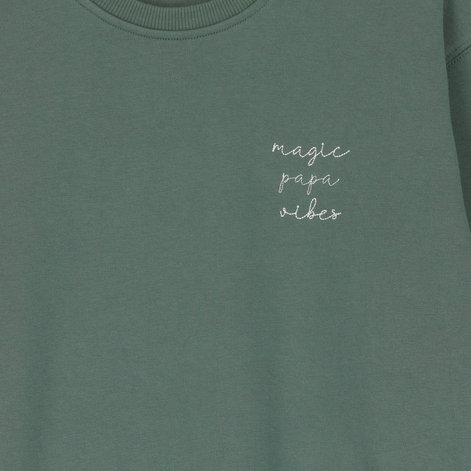 Elle and Rapha - Sweater PAPA pine green