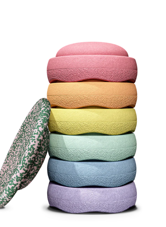 Stapelstein - Special rainbow set - Pastel blush