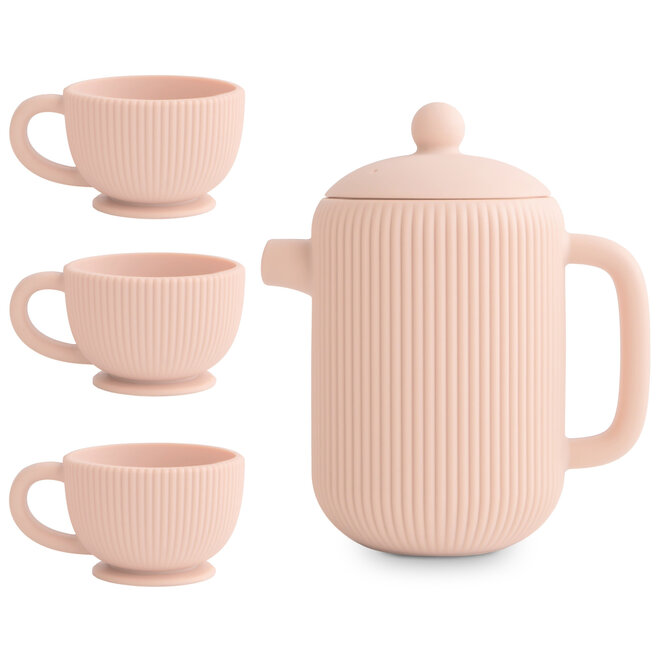 Mushie - Silicone play tea set Blush