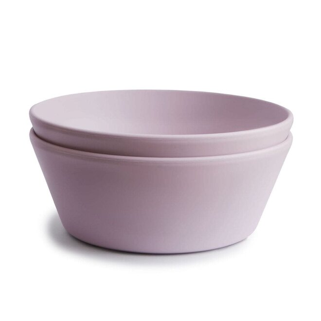 Mushie - Bowl round Lilac (Set of 2)