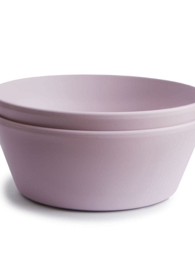 Mushie - Bowl round Lilac (Set of 2)