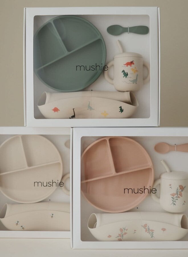 Mushie - Gift box Feeding set Flowers