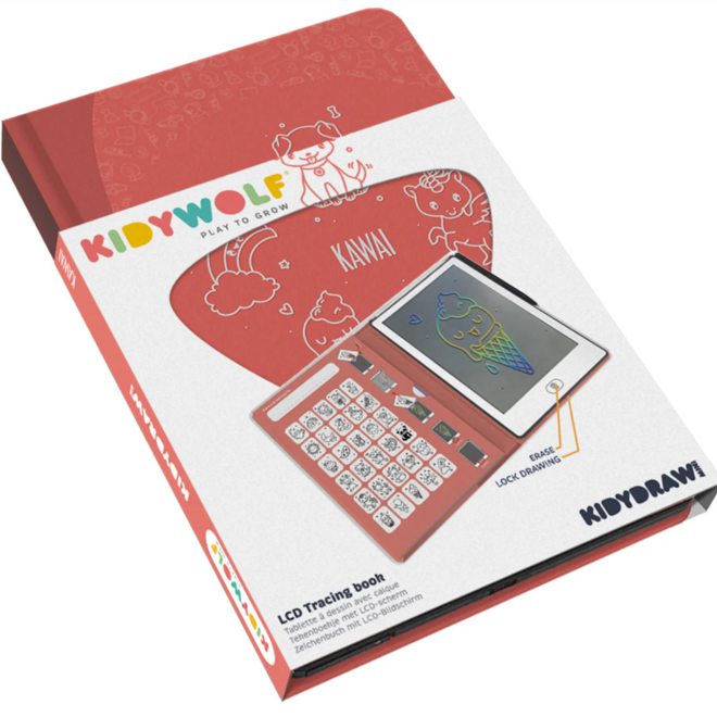 Kidywolf - KIDYDRAW-MINI 30-beeld tekentablet Kawai