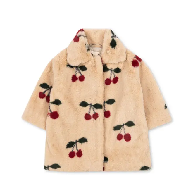 Konges Slojd - Fuzzie Coat Grs - Ma Grande Cerise