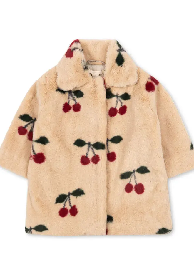 Konges Slojd - Fuzzie Coat Grs - Ma Grande Cerise