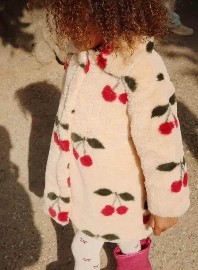 Konges Slojd - Fuzzie Coat Grs - Ma Grande Cerise