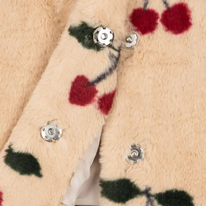 Konges Slojd - Fuzzie Coat Grs - Ma Grande Cerise