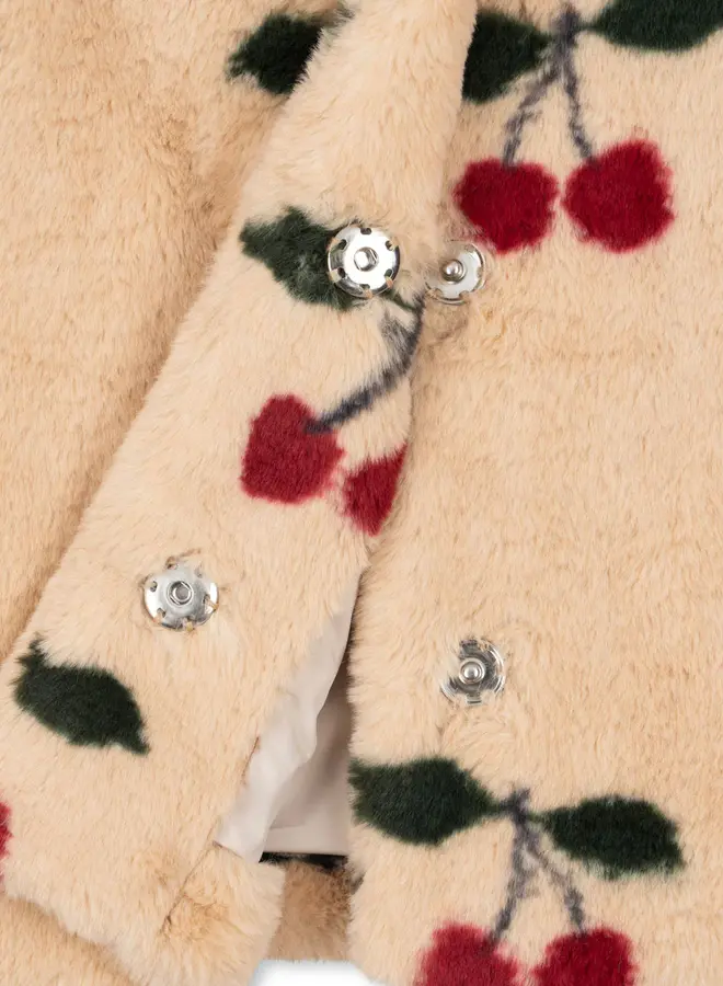 Konges Slojd - Fuzzie Coat Grs - Ma Grande Cerise