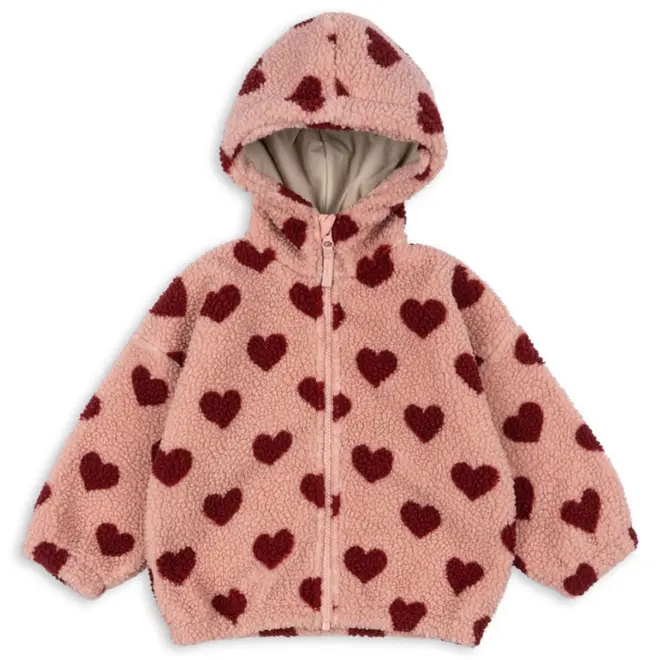 Konges Slojd - Jody Teddy Hoodie Grs - Coeur Mellow