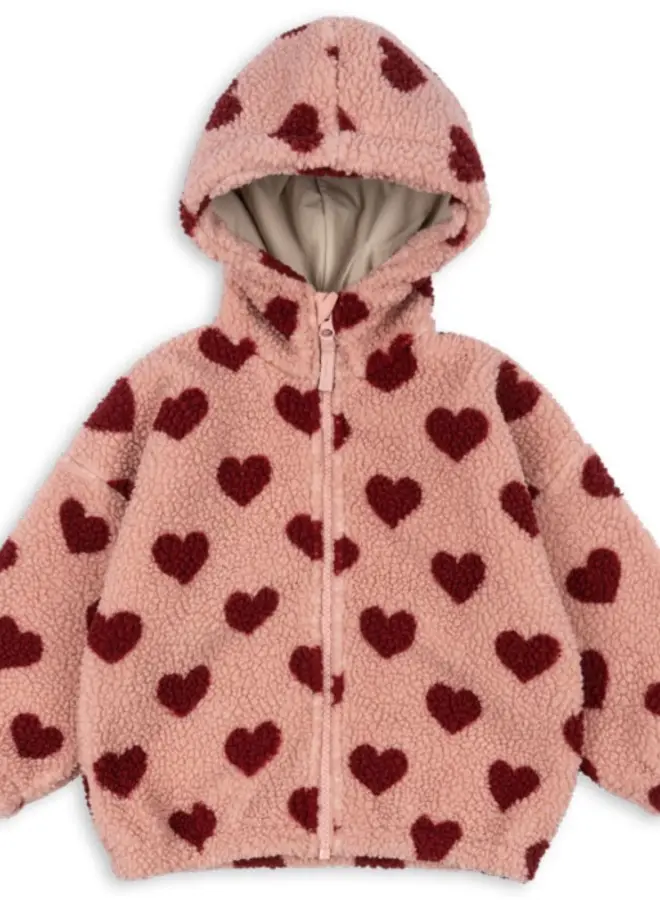 Konges Slojd - Jody Teddy Hoodie Grs - Coeur Mellow