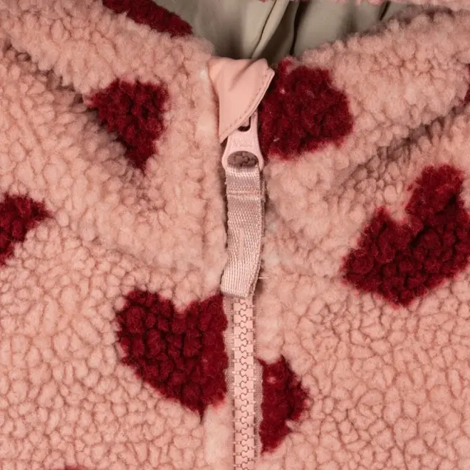 Konges Slojd - Jody Teddy Hoodie Grs - Coeur Mellow