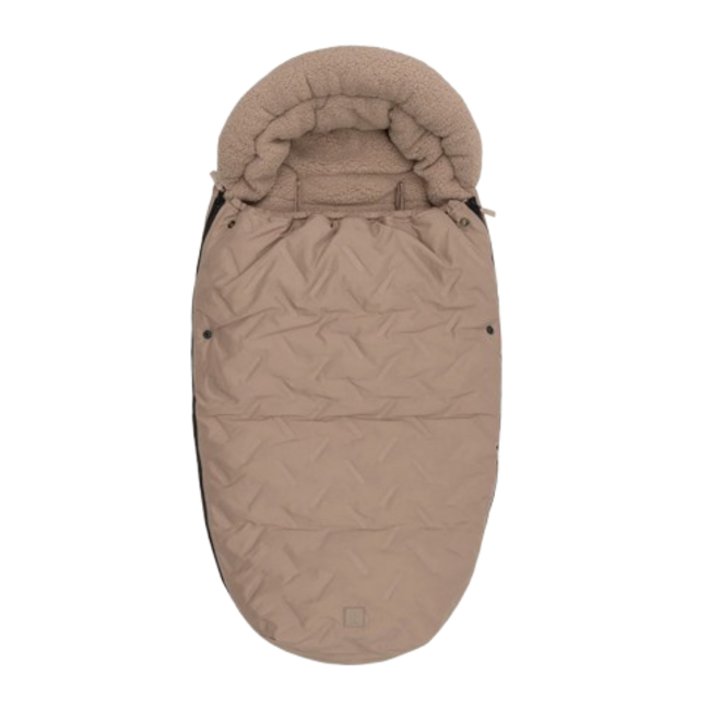 Jollein - Voetenzak Buggy Embossed milky coffee