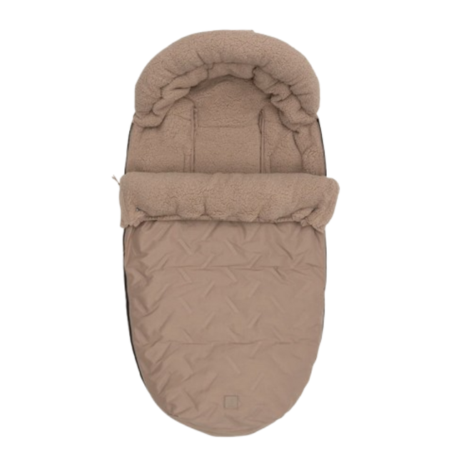 Jollein - Voetenzak Buggy Embossed milky coffee