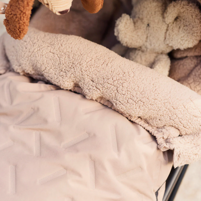 Jollein - Voetenzak Buggy Embossed milky coffee