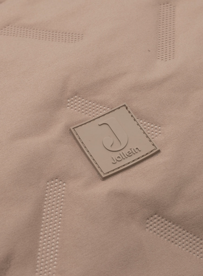 Jollein - Voetenzak Buggy Embossed milky coffee
