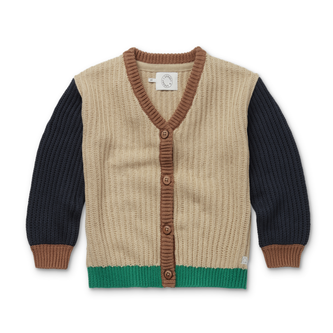 Sproet & Sprout - Cardigan knit colourblock Nougat