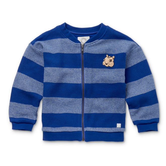 Sproet & Sprout - Cardigan stripe Squirrel Ultra blue