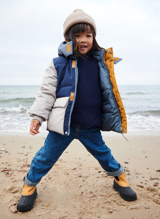 Liewood - Paloma Reversive Puffer Down Jacket Whale blue