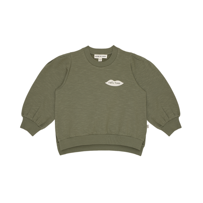 House of Jamie - Chunky Split Sweater Sage