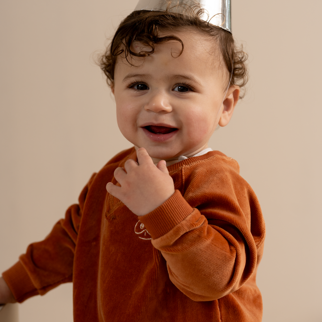 House of Jamie - Baby Triangle Sweater Warm Bronze