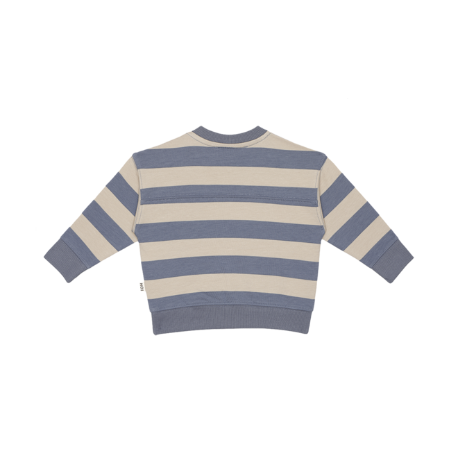 House of Jamie - Baby Boys Sweater Chalk Blue Stripes