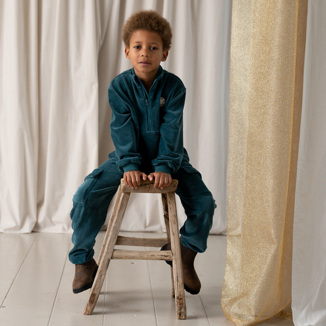 House of Jamie - Zip Sweater Teal