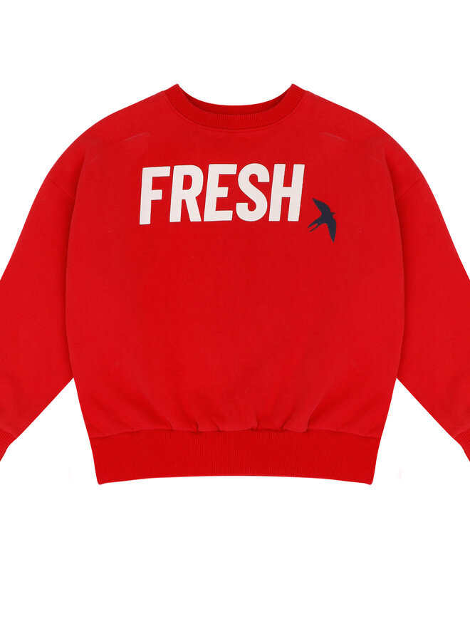 Jenest - Fresh sweater fleece Fire red