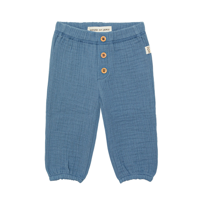 House of Jamie - Baby muslin pants Indigo