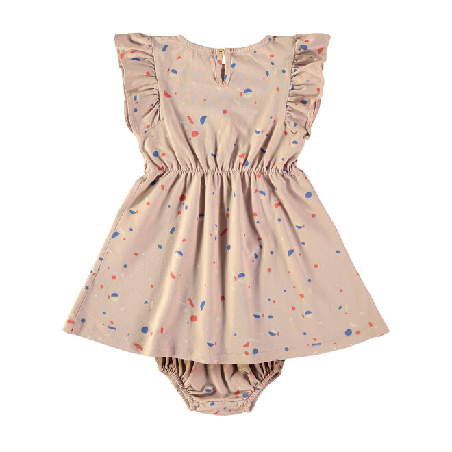 Babyclic - Dress and bloomer Sardines pink