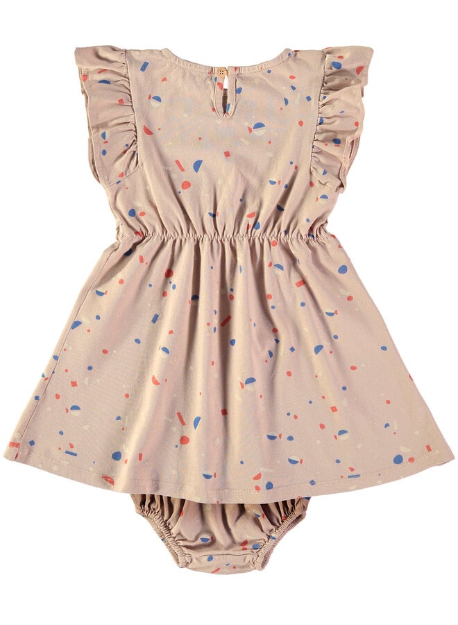 Babyclic - Dress and bloomer Sardines pink