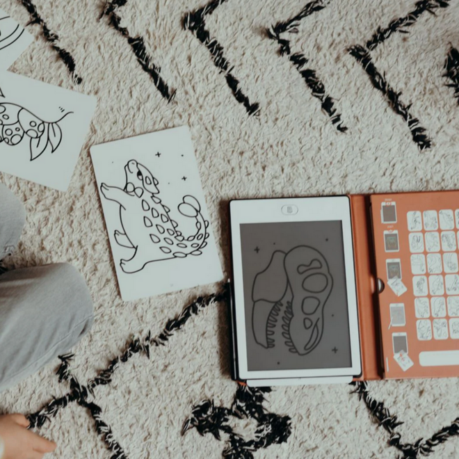 Kidywolf - REFIL KIDYDRAW-MINI Dinosaurussen/Sterrenstelsel