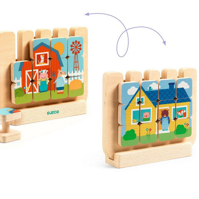 Djeco - Houten puzzel Casamix