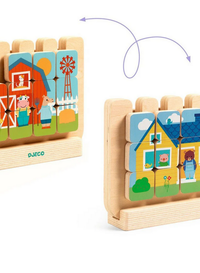 Djeco - Houten puzzel Casamix