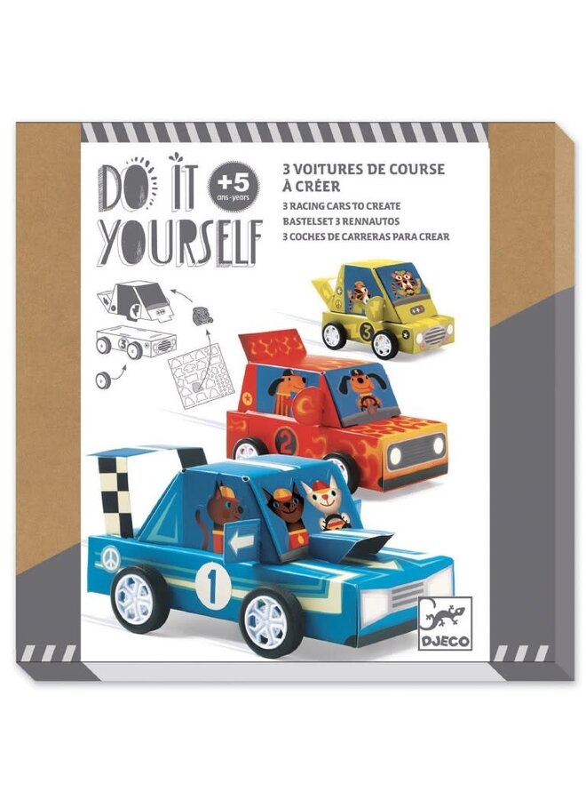 Djeco - DIY kit Grand Prix - Make your own racing cars
