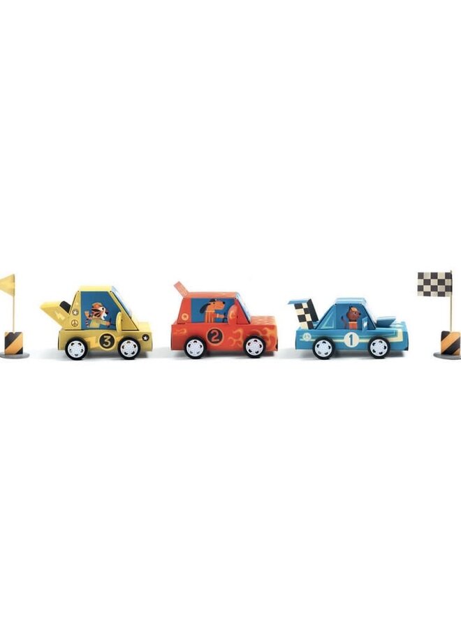 Djeco - DIY kit Grand Prix - Make your own racing cars