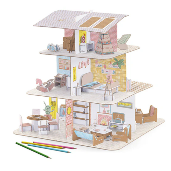 Djeco - DIY 3D Puzzle - House of dolls