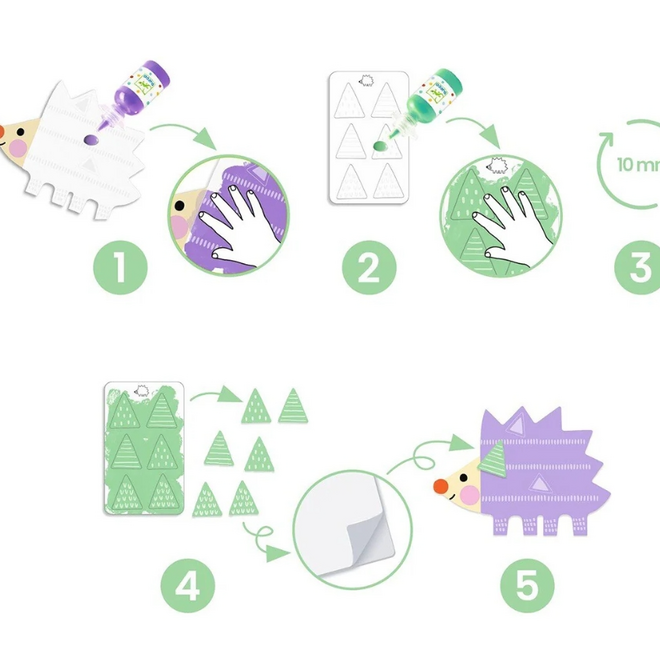 Djeco - Knutselset Magische vingerverf