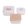 Lässig - Snackbox stainless steel 3 pieces Tiny Team Cat
