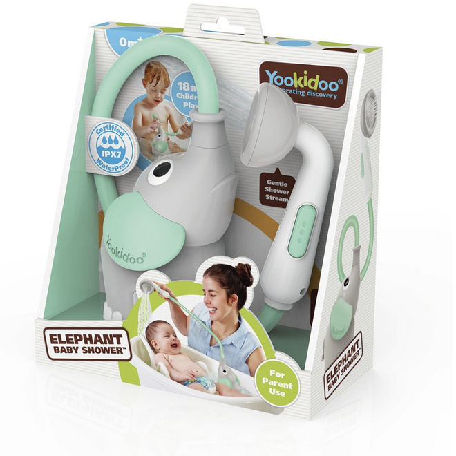 Yookidoo - Elephant Baby Shower – Turquoise