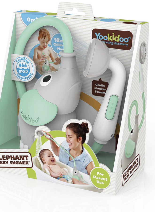 Yookidoo - Elephant Baby Shower – Turquoise